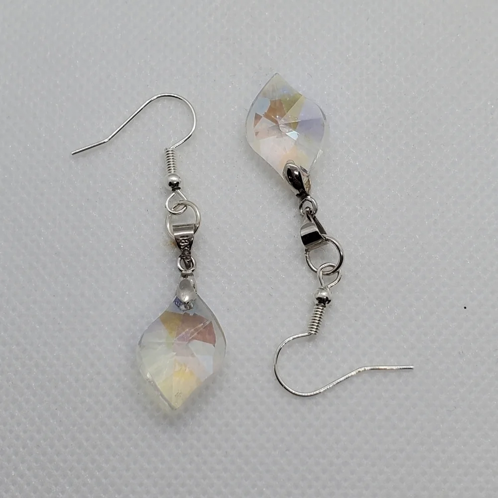 18K GP Crystal Drop Earrings